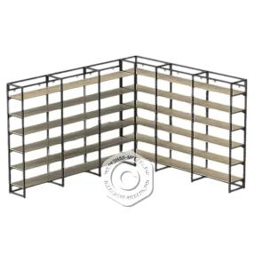 стеллаж рамочный с полками лдсп