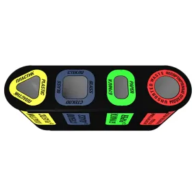 урна для раздельного сбора мусора город 4 секции (4х32л)