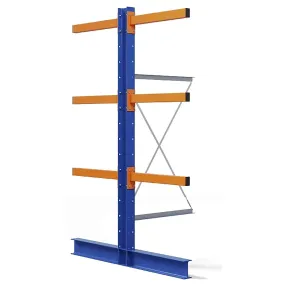 доп. секция стеллажа консольного двухстороннего 2500х1073х1740 (3 яруса + основание)