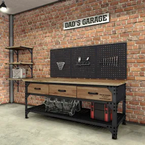 панель перфорированная dad`s garage 73х64 см