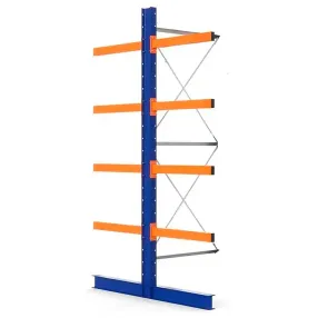 доп. секция стеллажа консольного двухстороннего 3000х1082х2160 (4 яруса + основание)