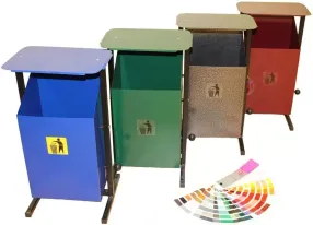 урна уличная «уралочка 2» (с крышкой) 24л