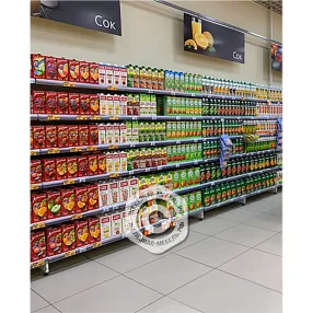 стеллаж торговый пристенный 25 серия