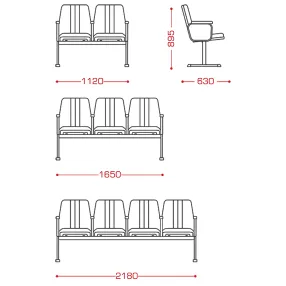 многоместная секция versa эконом (модель км 15)