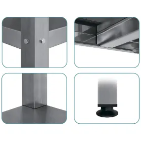 стеллаж полочный сплп «profi ral» 1800х1500х400 (полка-решетка 4 шт.)