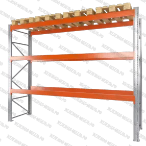 стеллаж грузовой стсм 3000х3600х1000 (3 яруса), усиленный