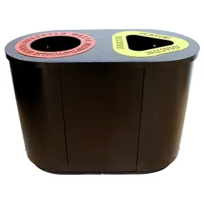 урна для раздельного сбора мусора город 2 секции (2х26л)