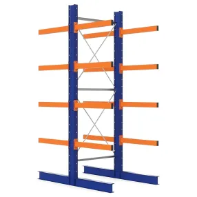 стеллаж консольный двухсторонний 3000х1073х1740 (4 яруса + основание)