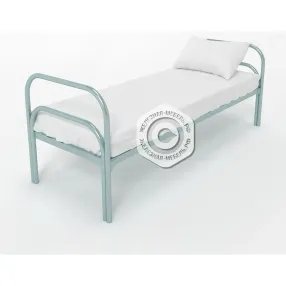 кровать металлическая одноярусная «хард +» (900х1900, сетка 100х50, двойная ножка, 1 перемычка)